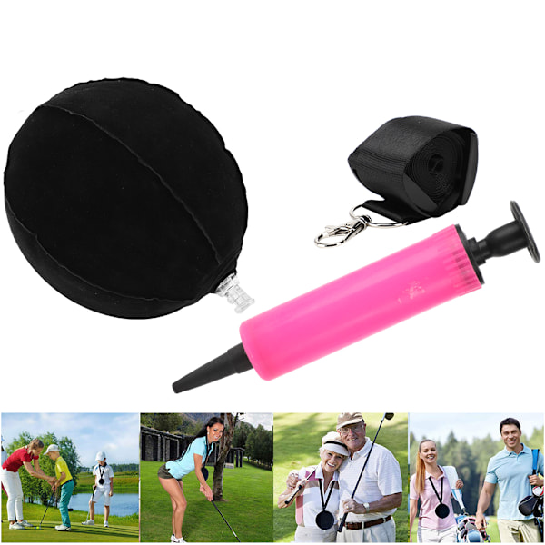 PVC-klebende, beflockte Stoff-Golfschwung-Trainer-Haltungskorrektur-Trainings-Smart-Inflator-Impact-Ball