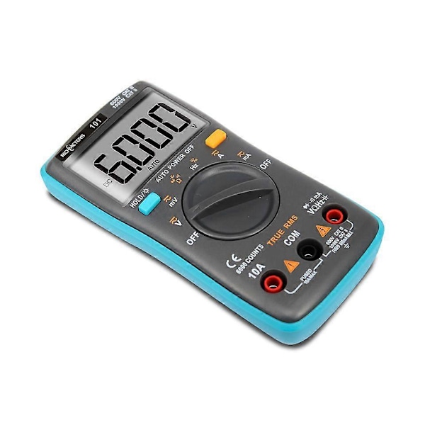 RM101 Digital Multimeter, 6000 Tællinger, Auto-Skiftende Baggrundsbelysning, True RMS, Lav Batteri Alarm, Data Hold Funktion