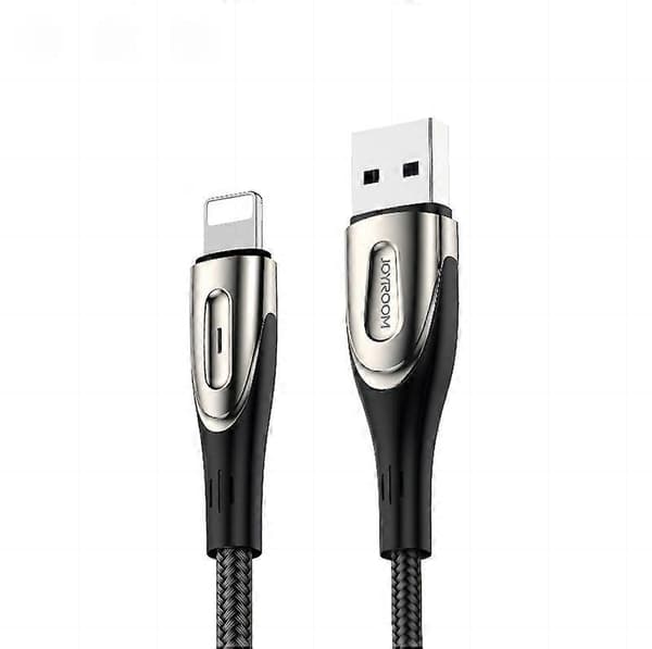 iPhone USB-A - Lightning Fast Charging Cable Sharp Series 1.2m Black