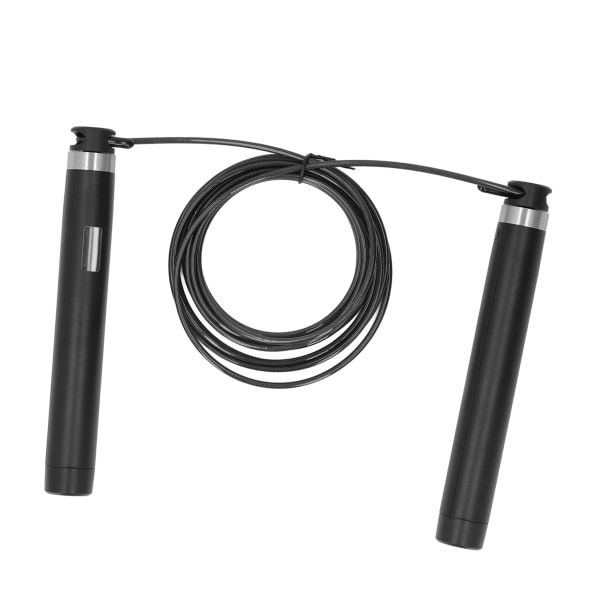 Bluetooth Count hoppetau Nøyaktig telling 360 grader universalt elektronisk hoppetau med HD LCD-skjerm for trening