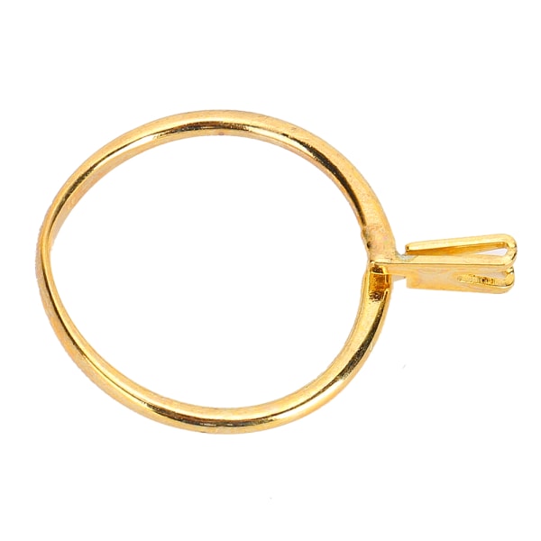 Professionell diamanthållare Ädelstenar Spring Prong Claw Ring Smycken Display Tillbehör Gul (Kort)