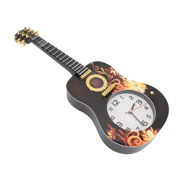 Veggklokke Stille Simulering Ukulele Formet Dekorativ Vekkerklokke for Soverom Student Sovesal Kontor 5681 Ukulele (46x17.5x4.5cm / 18.1x6.9x1.8in)