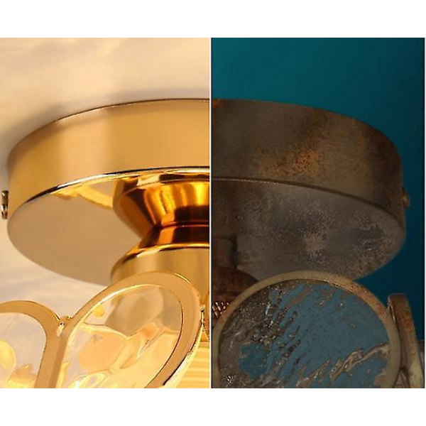 Modern minimalistisk kristall nordisk svart sovrum taklampa