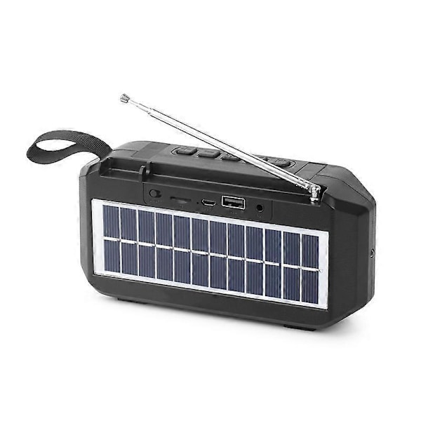 Bluetooth-högtalare, Portabla Trådlösa Högtalare Solcellsladdning, FM-radio Automatisk Stationssökning, Trådlös Stereoparning, Bluetooth 5.0 Högtalare, för H