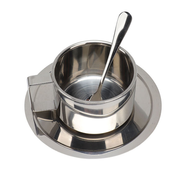Rostfritt stål kaffekopp set dubbelväggig rostfri modern latte cappuccino tekopp för hem kontor café camping 200ml