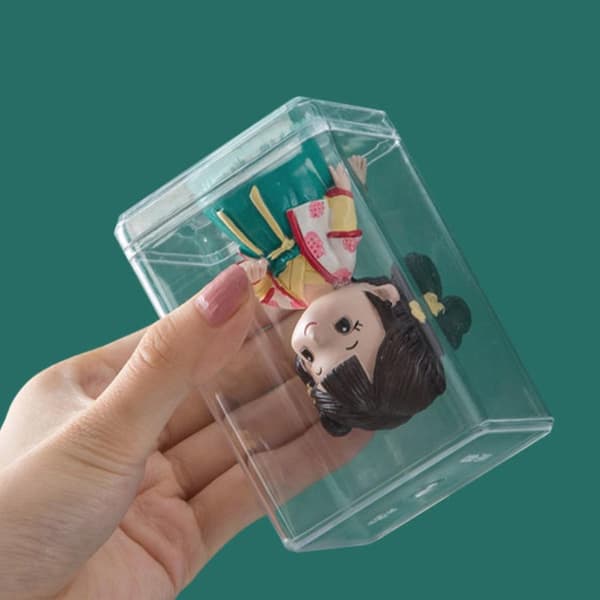 Akryl Display Case Klar Akryl Display Case Leksaker Modell Display Box för Dockor Glasögon Smycken
