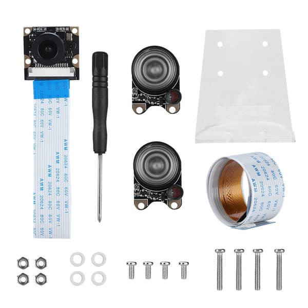 Nattesynskameramodul Kameralinsesæt til Raspberry Pi 3B+/3B/2B/B+/ZERO 1.3/ZERO W