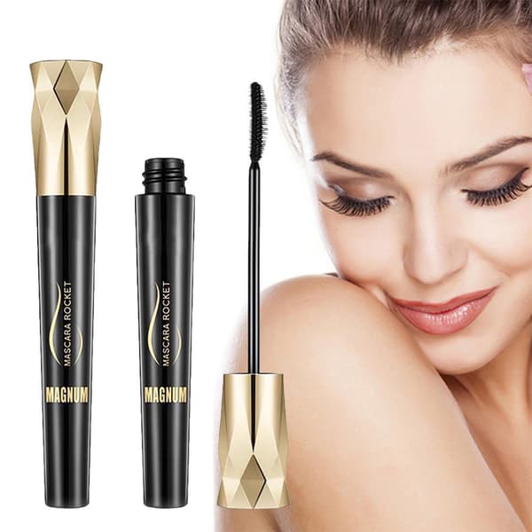 Crown Mascara 4D Glamour Mascara Smudge Proof Vanntett Langvarig Vippemascara