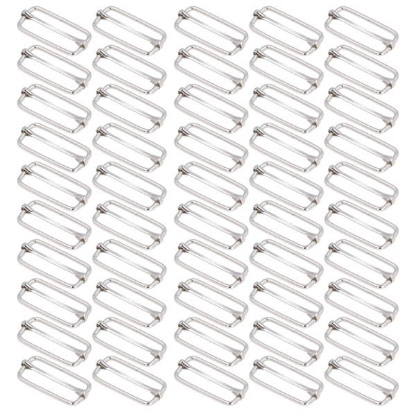 Justerbar spænde i jern, trækkernespænde, justerbar linjespænde, bæltespænde, taskebæltespænde, dekorative tilbehør 3,8x38x15mm