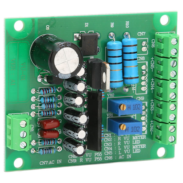 VU Driver Board Professionel Mute Funktion Fast Stereo VU Driver Modul til VU Meter AC 12V