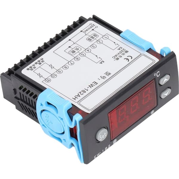 Dobbelt sensor digital termostat til kølerum, temperaturkontrol og afrimning AC220V