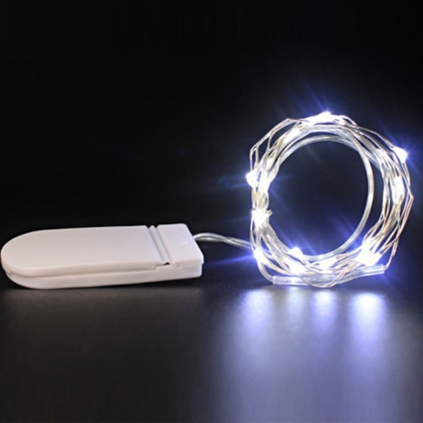 12-pack Fe-ljus ljusslingor Vattentät Batteridriven LED Varm Ljus Koppartråd Fe-ljus ljusslingor 6,6ft 20 Ljus