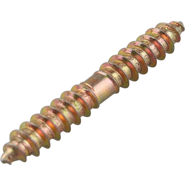 10 x Möbelmonteringsdubb - M6 x 50 MM Dubbelgängad - Trä mot Trä