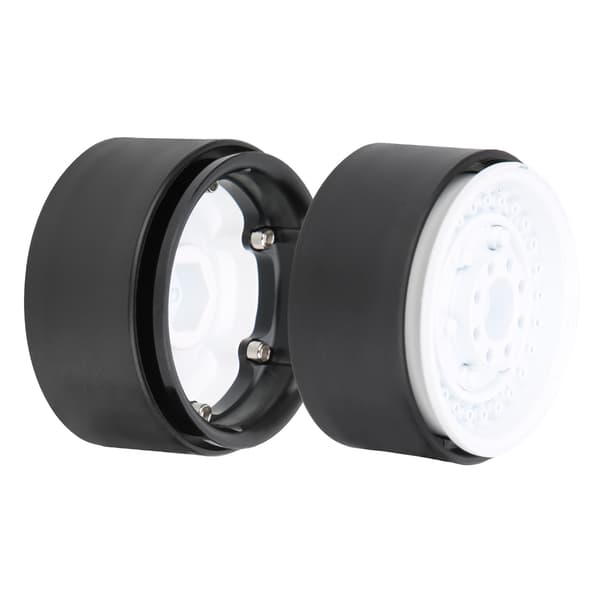 2 stk G06 1,9 tommer metalfælge nav til RC Crawler RC Climber trailerdele hvid