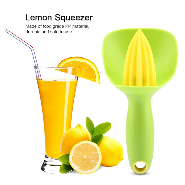 Ergonomisk Manuell Mini Citronpress för Lime Apelsin (Grön)