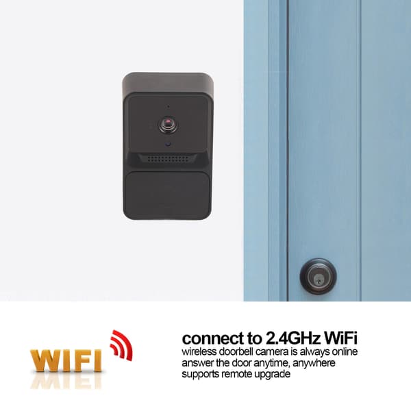 Smart Trådlös Dörrklocka Kamera WiFi Video Dörrklocka för Övervakningssäkerhet
