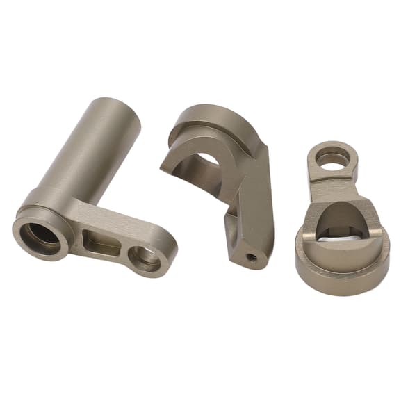 RC styrespindelsett aluminiumslegering støtdempende styreenhet for Traxxas Sledge 1/8 95076‑4 Titanium