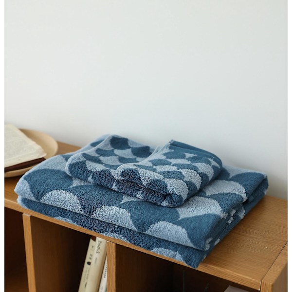 Bomuldshåndklæde af god kvalitet, absorberende, blødt og behageligt, broderede hurtigtørrende ansigtshåndklæder), 34 * 76 cm