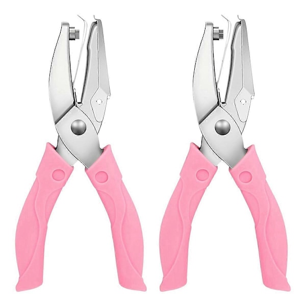2-pack Handhållen Håltång Set, Enkel Håltång, Hjärthåltång