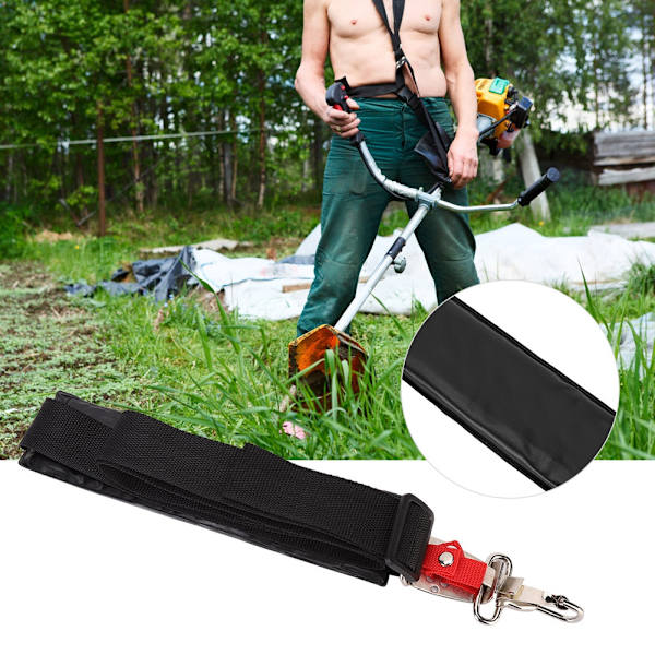 Axelbälte för gräsklippare, axelrem för grästrimmer med bärkrok