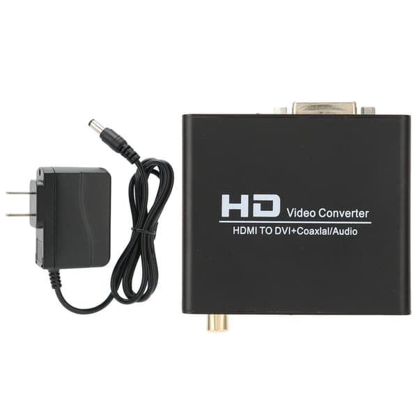 HD multimedia-grensesnitt til DVI-omformer Digital koaksial analog stereo lydutgangsomformer for PS3 US Plug 100-240V