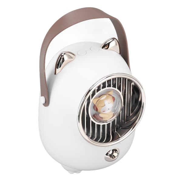 Multifunktionel bærbar 350 ml befugtende spray USB genopladelig luftkøler med LED-omgivelseslys
