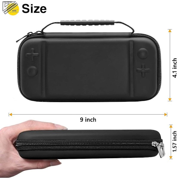 Nintendo Switch Lite-etui med 8 spillkort og tilbehør