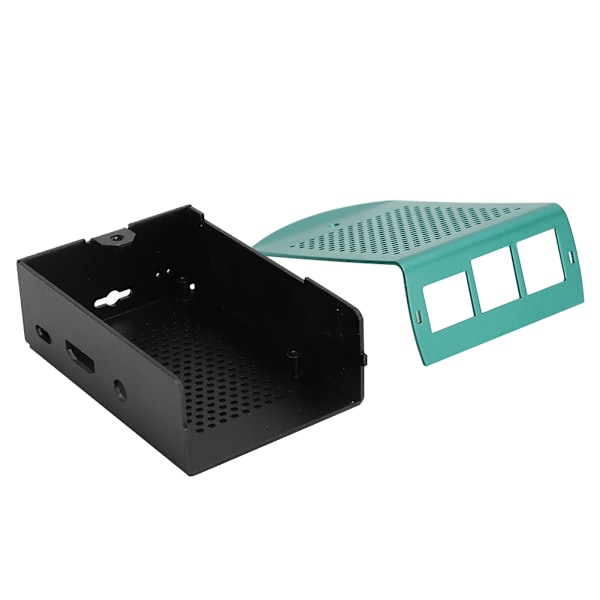 Metall moderkortshölje i aluminiumlegering, moderkortstillbehör för Raspberry Pi, grön
