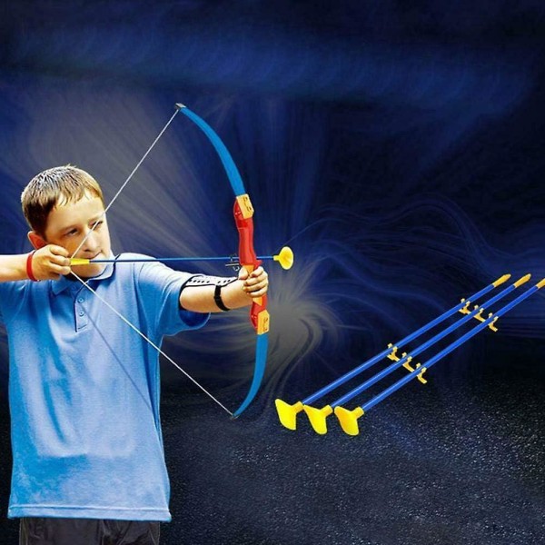 12 st Sugkoppspilar för barn för bågskytte Set jaktövning Plastpilar för målskytte utomhus - 47 cm