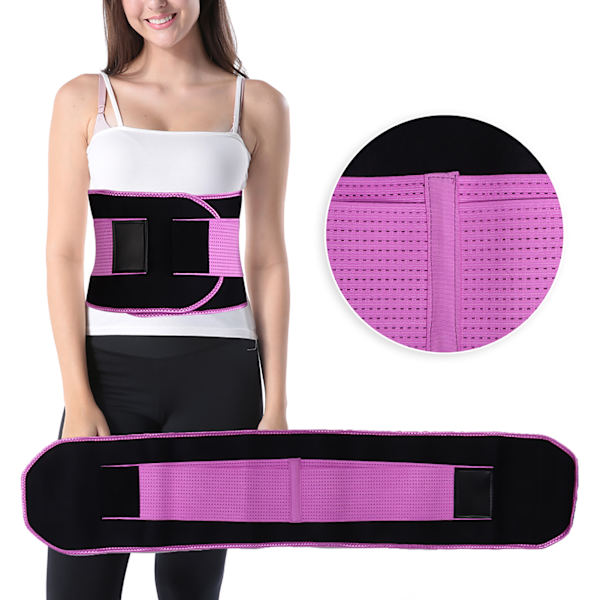 Waist trainer Multi elastiskt viktlyftande svettande midjeskyddsbälte (L 23 x 117cm)
