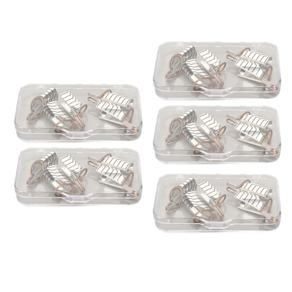25 st Nail Extension Forms Guide Aluminiumram Återanvändbar franska nagel UV Gel Protector Forms