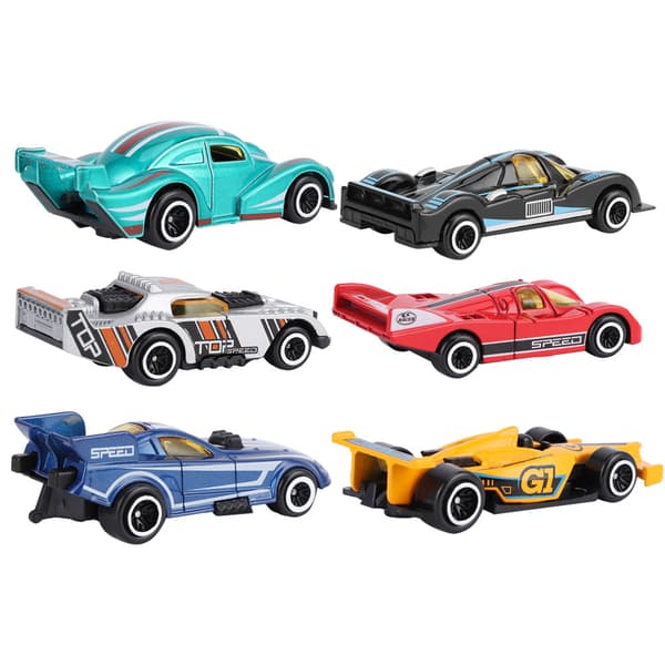 6 stk. 1:64 Ingeniør Bilmodel Legering Simulation Køretøj Bilmodel Børn Legetøj F Style