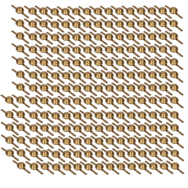 200 st klädselsstift 6 mm brons metallplätering robust blank glänsande enkel installation dekorativa spikar för kläder väskor skor