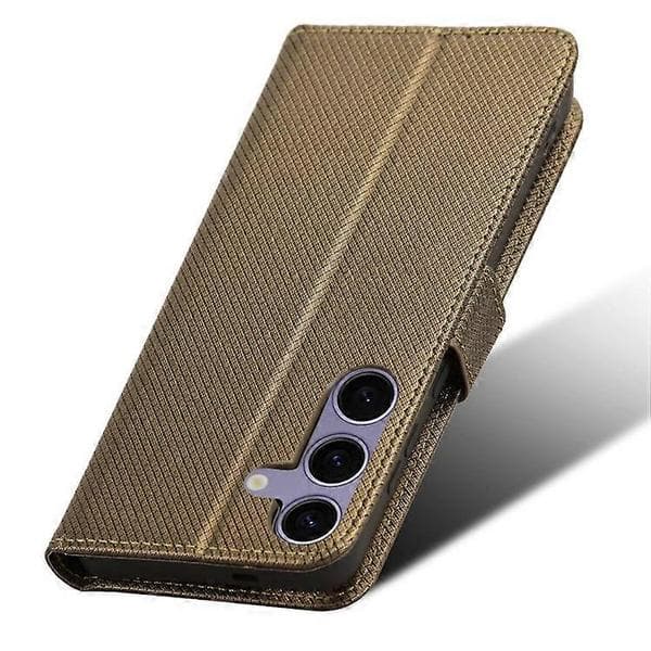 Kompatibel med Samsung Galaxy S25 Fodral PU Läder Diamant Textur Plånboksfodral