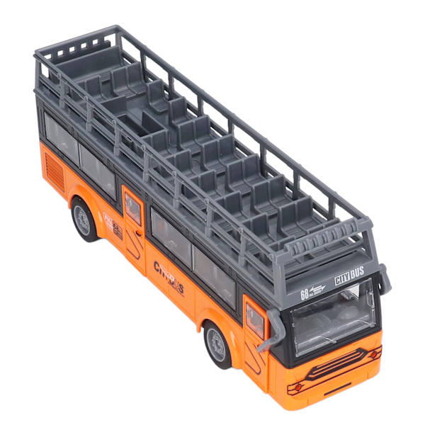 Fjernbetjening Bus Elektronisk 4 Kanaler Åbning Døre Acceleration Funktion RC Double Decker Bus QH204 9 Sightseeing Bus