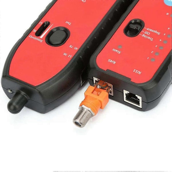 Koaksial til Ethernet Adapter, 4-pakning Koaksial RF F Hunn til RJ45 Hann Konverter kompatibel med Linjetester