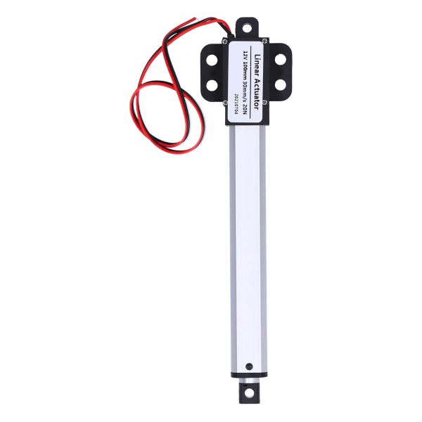 Linjärt ställdon 100 mm 12 V Ingångsspänning Lågt brus Kortslutningsskydd Mini Elektriskt linjärt ställdon 30 mm/s-20N