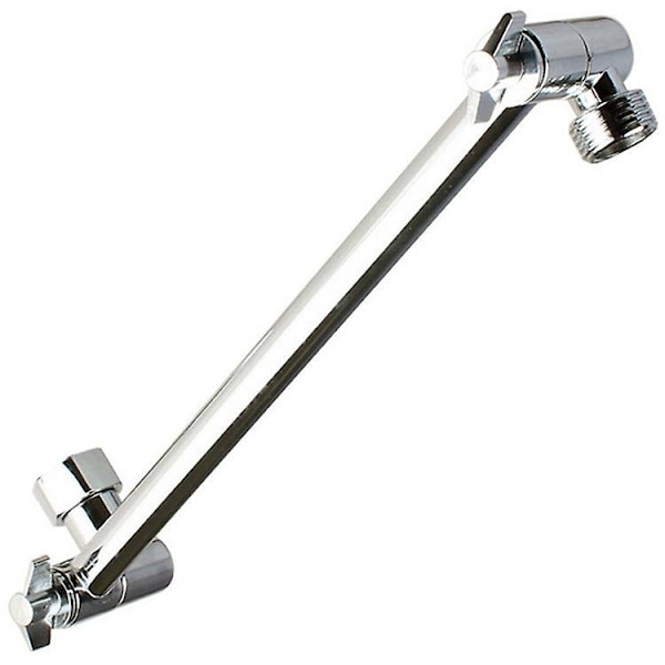 Justerbar Duschhuvud Förlängningsarm 28 cm Mässing Duscharm Förlängningshårdvara Borstad Nickel Väggmonterad Duschhuvud