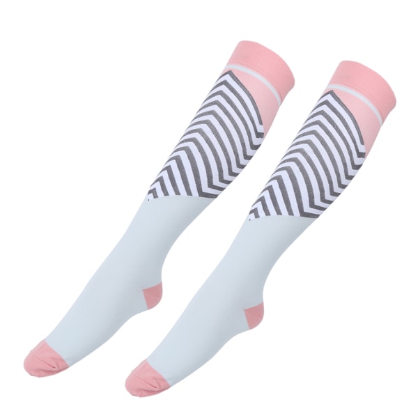 Compression Running Sleeve Stretch Marathon Ride Farve Strømper til Joggere Atleter Pink Blå L/XL