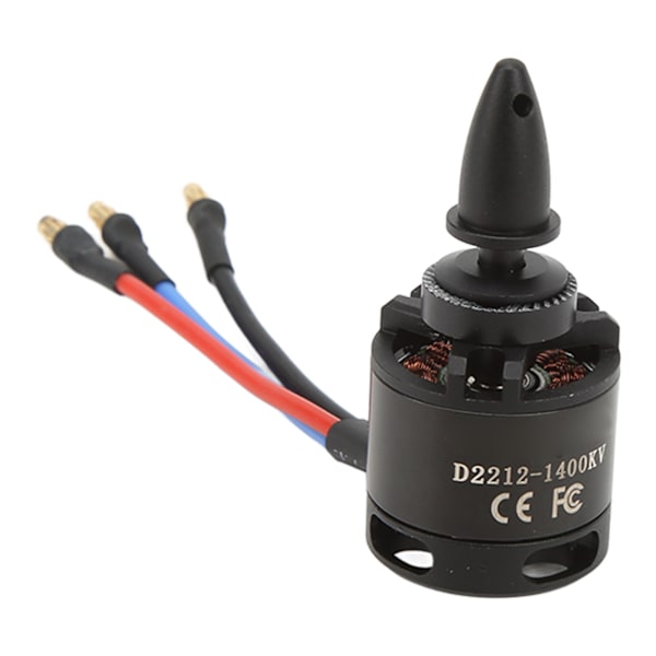 2212 RC-flygplans borstlös motor i aluminiumlegering koppar 1400KV RC-glidmotor ersättning för uppgradering