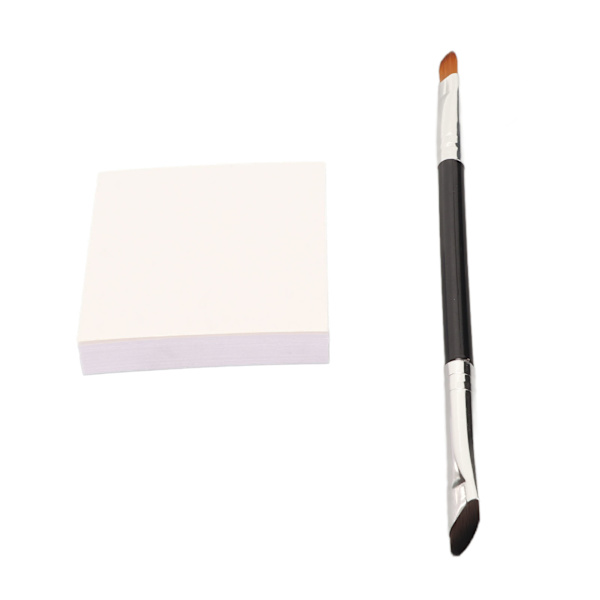 Sminkpalett Papper Sickle Eyeliner Pensel Double Ended Eyeliner Detalj Pensel Nagelfärgningspapper S