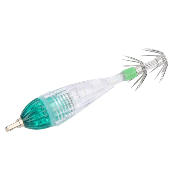 Fiskeri LED Lokke Lys Blæksprutte Form Grønt Lys Farve Agnsfisk Under Vand Lampe med Krog