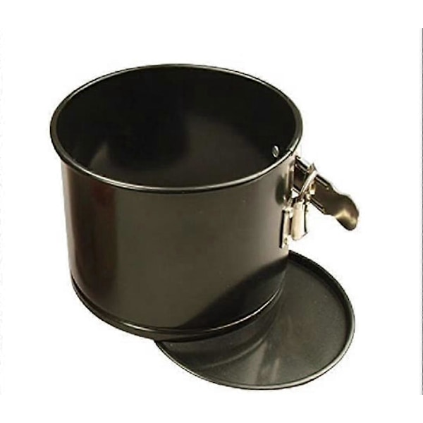 02820 - Rund kageform med klassisk høj kant og hængsel, sort, 17 cm