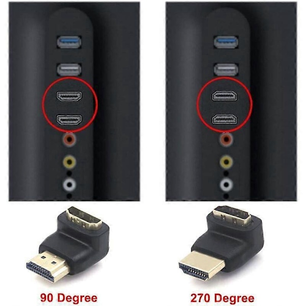 Hun Connector Adapter HD Konverter Udvidelsesadapter (2 stk)