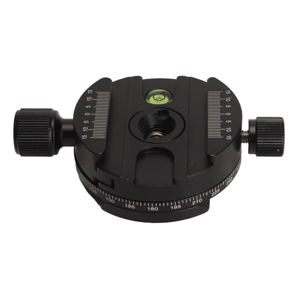 Quick Release Plademontering 360 Graders Panorama QR Plader Monteringsadapter med Boble Libelle til DSLR Videokamera