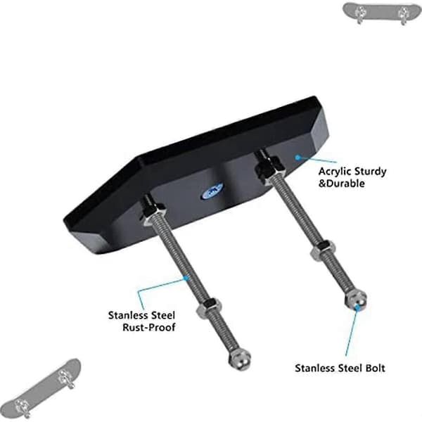 3-pack Wall Mounted Skateboard Holder Skateboard Hanger for Skateboard Deck Display and Storage
