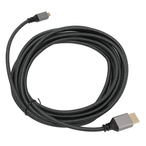 4K HD Multimedia Interface Kabel Han til Han 18 Gbps Højhastigheds 4K 60Hz HD Strikket Micro HD Multimedia Interface Adapterkabel 5 meter
