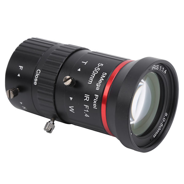 5MP industriell zoomobjektiv CS-montering Manuell blenderåpning FL5-50mm sikkerhetsovervåkingstilbehør