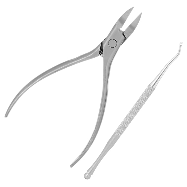 Cuticle Trimmer Nipper Toe Negle Clipper Pedikyrfjerner Verktøy for inngrodde tånegler Sølv