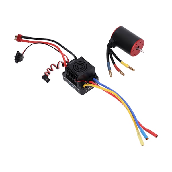 RC 3650 2300KV Borstlös Motor 80A ESC Combo Vattentät med 4mm Bananplugg Hållare för 1/8 1/10 Fjärrkontroll Bil
